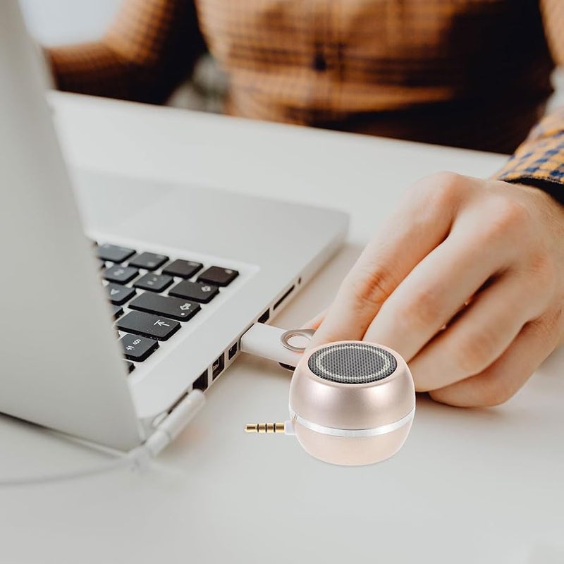 Portable Mini Plug in Speaker USB Rechargeable Desktop Subwoofer for Phone Tablet Laptop - Image 4